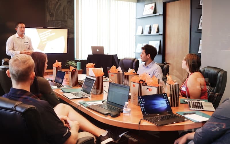 Modern mixed-use development with retail and residential